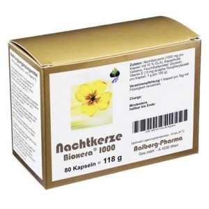 Nachtkerze Bioxera 1000 Kapseln, 80 St Kapseln Produktbild