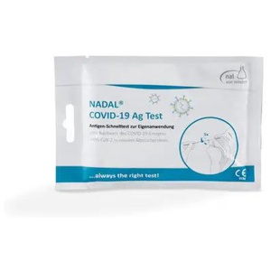 Nadal covid-19 antigen selvtest for koronainfeksjon (SARS-CoV-2) 1 stk produktbilde