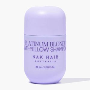 NAK Hair Platinum Blonde Anti-Yellow Shampoo 80 ml produkt bild