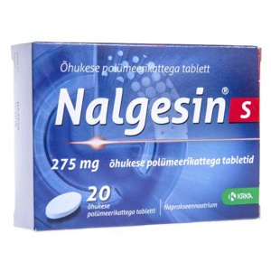 Nalgesin s 275mg tabletid n20 toote pilt