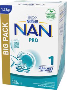 NAN PRO 1 Mjölkersättning Big Pack 1,2 kg produkt bild