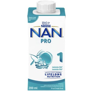 NAN PRO 1 morsmelkerstatning drikkeklar 200 ml produktbilde