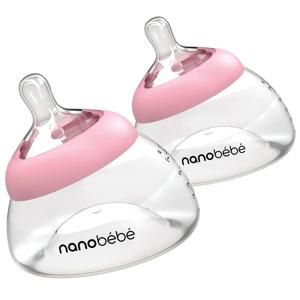 nanobébé Bröstmjölksflaska Anti-kolik Rosa 150 ml 2-pack produkt bild