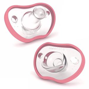 Nanobébé Flexy Napp Silikon 0-3 mån Rosa 2 st produkt bild