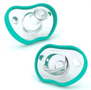 Nanobebe Flexy Napp Silikon 3 mån+ 2-pack turkos produkt bild