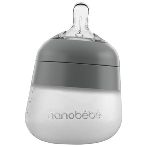 Nanobébé Flexy Silikonflaska Grå 150 ml produkt bild