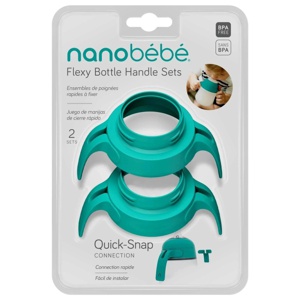 Nanobébé Handtag Flexyflaska Turkos 2 st produkt bild