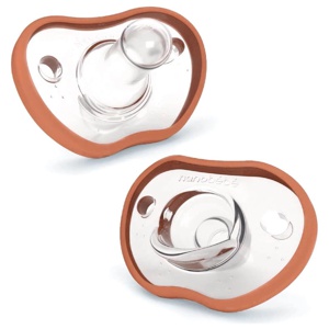 Nanobebe Flexy Napp Silikon 0-3 mån 2-pack terracotta produkt bild