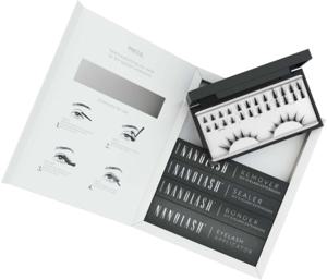 Nanolash Set Artificial Eyelashes 10 12 14mm Flirty With 36 Pieces 5ml Bonder 5ml Sealer 1 Applicator And 5ml Remover produkt bild