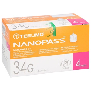 NANOPASS 34 Pen Kanüle 34 G 0,18x4 mm Produktbild