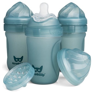 Nappflaskor Blå 220 ml 3 pack produkt bild