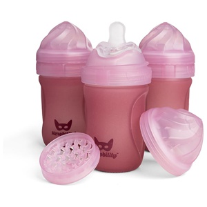 Nappflaskor Rosa 220 ml 3 pack produkt bild