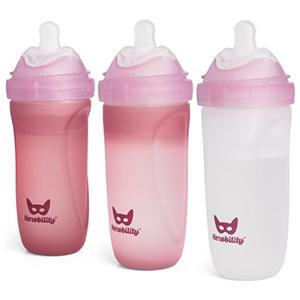 Nappflaskor Rosa 320 ml 3 pack produkt bild