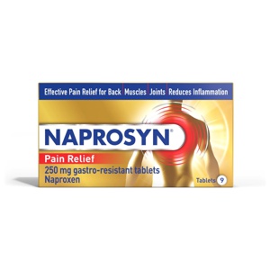 Naprosyn Pain Relief Gastro Resistant Tablets 250mg - 9 Tablets product image