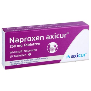 NAPROXEN axicur 250 mg Tabletten Produktbild