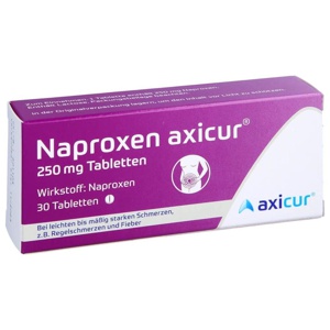 NAPROXEN axicur 250 mg Tabletten Produktbild