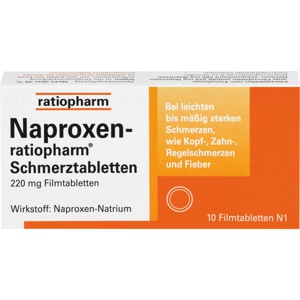 NAPROXEN-ratiopharm-Schmerztabl-Filmtabletten Produktbild