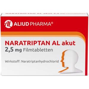 NARATRIPTAN AL akut 2,5 mg Filmtabletten Produktbild