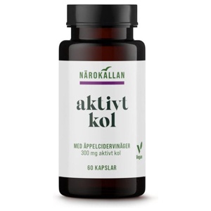 Närokällan Aktivt Kol + Äppelcidervinäger, 60 kaps produkt bild