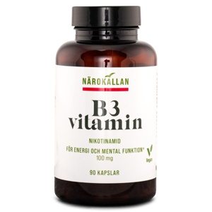 Närokällan B3 Nikotinamid 100 mg 90 kapsler produktbillede