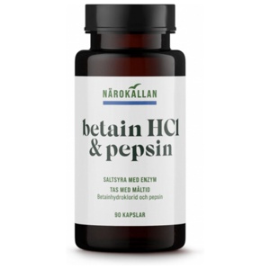 Närokällan Betain HCL & Pepsin 90 kapslar produkt bild