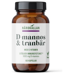 Närokällan D-Mannos + Tranbär 60 kapslar produkt bild