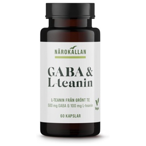 Närokällan GABA + L-teanin 60 kapslar Kosttillskott 60 st produkt bild