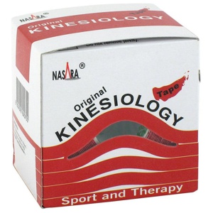 NASARA Kinesiologie Tape 5 cmx5 m rot 1 St Pflaster Produktbild