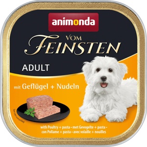 Nassfutter Hund mit Geflügel & Nudeln, 150 g Produktbild