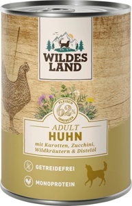 Nassfutter Hund mit Huhn, Karotte & Zucchini, 400 g Produktbild