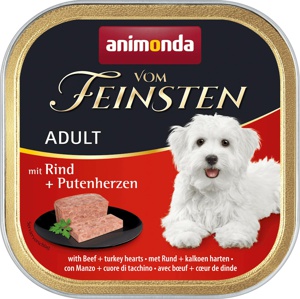 Nassfutter Hund mit Rind & Putenherzen, 150 g Produktbild