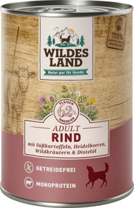 Nassfutter Hund mit Rind & Süßkartoffeln, 400 g Produktbild