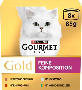 Nassfutter Katze Feine Komposition Multipack (8x85 g), 680 g Produktbild