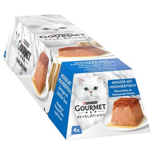 Nassfutter Katze Hochseefisch in Sauce, Revelations Mousse Multipack (4x57g), 228 g Produktbild