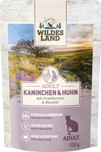 Nassfutter Katze mit Kaninchen & Huhn, 100 g Produktbild