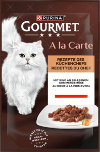 Nassfutter Katze mit Rind & Gemüse, à la Carte, 85 g Produktbild