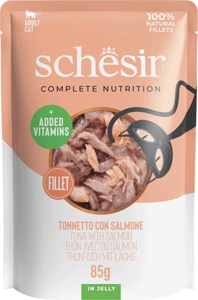 Nassfutter Katze mit Thunfisch & Lachs in Gelee, 85 g Produktbild