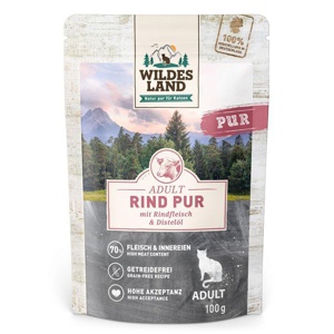 Nassfutter Katze Rind pur, 100 g Produktbild