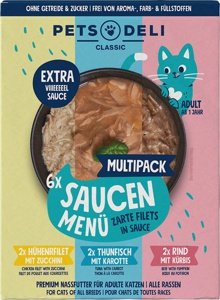 Nassfutter Katze Saucenmenü Multipack (6x40 g), 420 g Produktbild