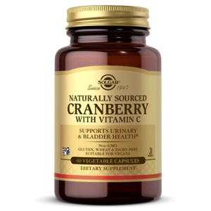 Natürliche Cranberry mit Vitamin C 60 pflanzliche Kapseln Solgar Produktbild