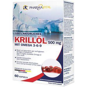 NATÜRLICHES KRILLÖL 500mg mit Omega 3-6-9 60 St Kapseln Produktbild