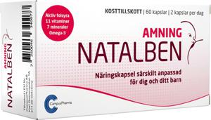 Natalben Amning 60 kapslar produkt bild