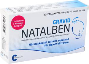 Natalben Gravid 30 kapslar produkt bild