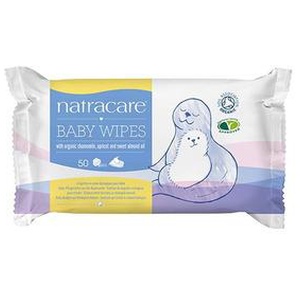 Natracare baby vådservietter 50 stk produktbillede