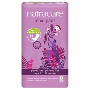 Natracare bind regular normal (buede) 14 stk. produktbillede