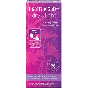 Natracare bind 16 stk Dry&Light plus (inkontinens) - 1 pk. produktbillede