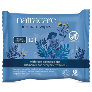 Natracare Vådservietter Intim Hygiejne Ø produktbillede