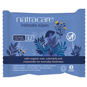 Natracare Intimate Wipes 12 pcs produktbilde