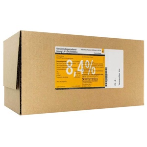 Natriumhydrogencarbonat-Lösung 8,4% Deltamedica Glas, 10X100 ml Infusionslösung Produktbild