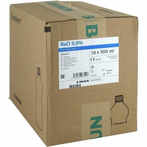 Natriumklorid 9 mg/ml skyll B. Braun Ecotainer 500 ml produktbilde